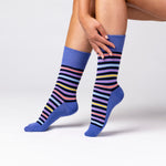Load image into Gallery viewer, 3 Pairs Ladies Bamboo Socks - Stripey Array
