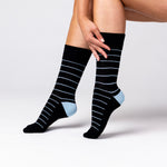 Load image into Gallery viewer, 3 Pairs Ladies Bamboo Socks - Minimal Stripe