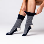 Load image into Gallery viewer, 3 Pairs Ladies Cotton Socks - Sherbet Stripe