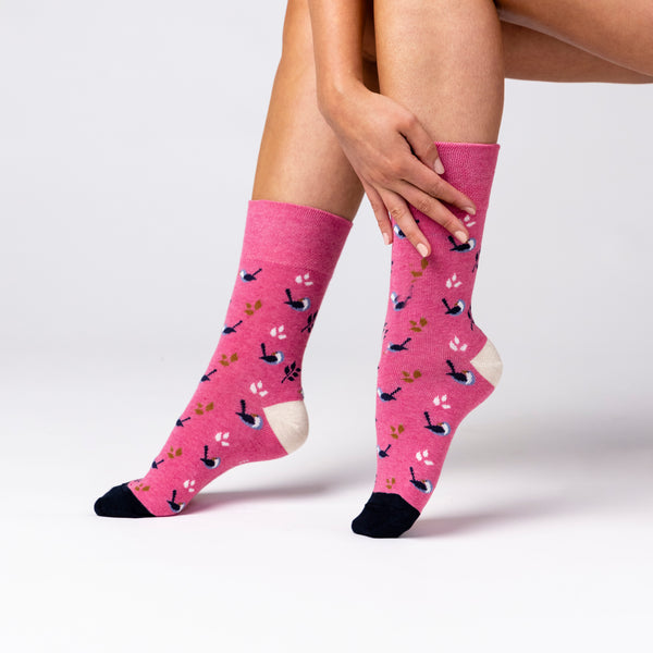 3 Paar Fun Feet Baumwollsocken für Damen - Natur