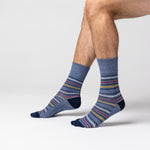 Load image into Gallery viewer, 3 Pairs Men's Cotton Socks - Stripe Connection