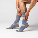 Load image into Gallery viewer, 3 Pairs Men's Bigfoot Cotton Socks - Denim/Grey