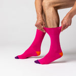 Load image into Gallery viewer, 3 Pairs Men's Colourburst Cotton Socks - Crazy Contrast