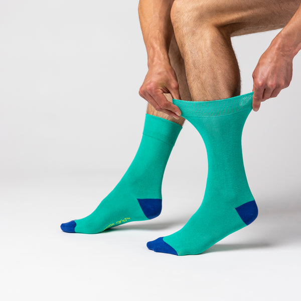 3 Pairs Men's Colourburst Cotton Socks - Leisure