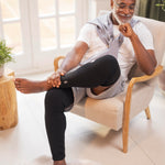 Load image into Gallery viewer, 1 Pair Heat Holders Original Thermal Full Leg Warmers Black