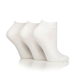 Lade das Bild in den Galerie-Viewer, 3 Paar gepolsterte Diabetiker-Trainersocken – Schwarz