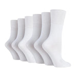 Load image into Gallery viewer, 6 Pairs Ladies Diabetic Socks - White