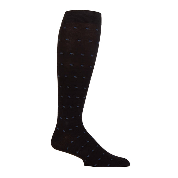 1 Paar Herren-Kompressions-Flugsocken – Schwarz/Blau