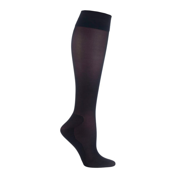 1 Paar Damen-Kompressions-Flugsocken – Schwarz