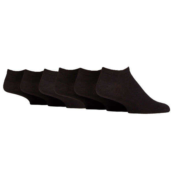 6 Paar Herren-Sneakersocken für Diabetiker - Schwarz