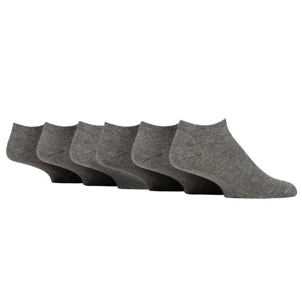 6 Paar Herren-Sneakersocken für Diabetiker - Grau