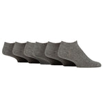Load image into Gallery viewer, 6 Pairs Men's Diabetic Trainer Socks - Grey