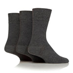 Load image into Gallery viewer, 3 Pairs Men's Diabetic Socks - Grey