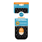 Lade das Bild in den Galerie-Viewer, 1 Paar Raynaud-Thermo-Hausschuhsocken für Herren – Blockstreifen Schwarz