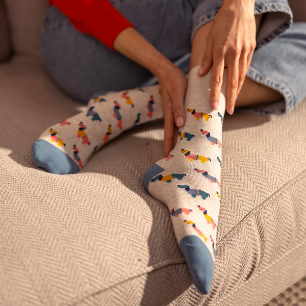 3 Pairs Ladies Fun Feet Cotton Socks - I'm a Dog Person