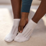 Load image into Gallery viewer, 3 Pairs PermaCool Cooling Trainer Socks - White