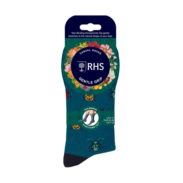 3 Pairs Men's RHS Cotton Socks - Insects