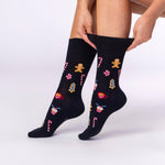 Load image into Gallery viewer, 3 Pairs Ladies Fun Feet Christmas Socks - Mixed Patterns