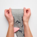 Lade das Bild in den Galerie-Viewer, 3 Paar Fun Feet Baumwollsocken für Damen - Zebra Life