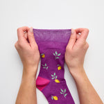 Load image into Gallery viewer, 3 Pairs Ladies Fun Feet Cotton Socks - Fruits