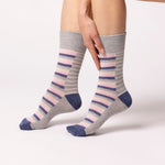 Load image into Gallery viewer, 3 Pairs Ladies Cotton Socks - Weekender Navy