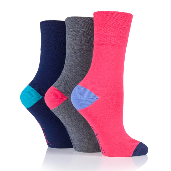 3 Pairs Ladies Colourburst Socks - Colour Prism