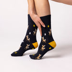 Load image into Gallery viewer, 3 Pairs Ladies Fun Feet Cotton Socks - Woodland Walk