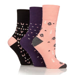 Load image into Gallery viewer, 3 Pairs Ladies Cotton Socks - Bazaar