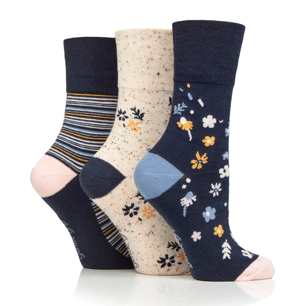 3 Paar Damen-Baumwollsocken – Ditsy Floral
