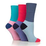 Lade das Bild in den Galerie-Viewer, 3 Paar Damen-Baumwollsocken mit Farbspritzern – Colour Pop
