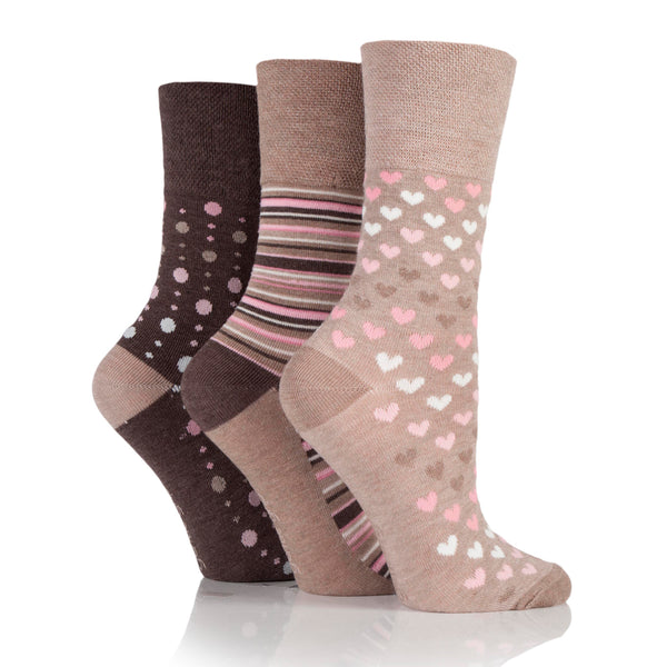 3 Paar Damen Bambussocken - Neutral