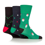 Load image into Gallery viewer, 3 Pairs Men's Fun Feet Christmas Socks - Bamboo Festive