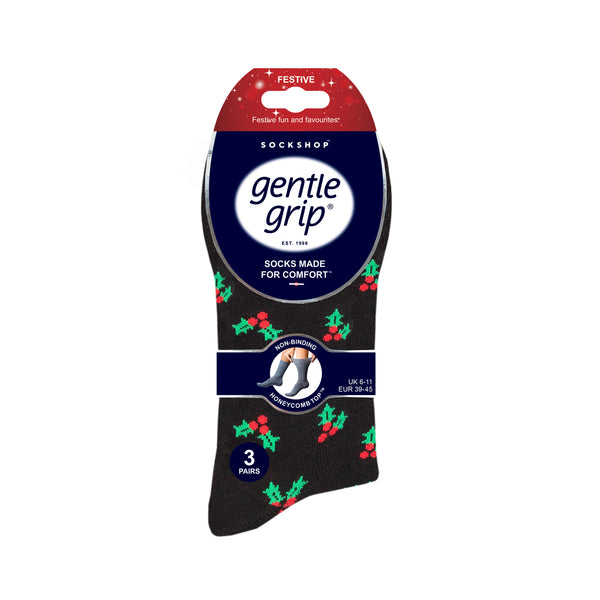 3 Paar Fun Feet Weihnachtssocken für Herren – Santa Mix