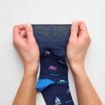 Lade das Bild in den Galerie-Viewer, 3 Paar Fun Feet Baumwollsocken für Herren – Fahrzeuge