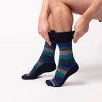 Load image into Gallery viewer, 3 Pairs Men's Cotton Socks - Linear Vision