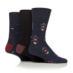 Lade das Bild in den Galerie-Viewer, 3 Paar Herren-Baumwollsocken – Modernisiertes Argyle