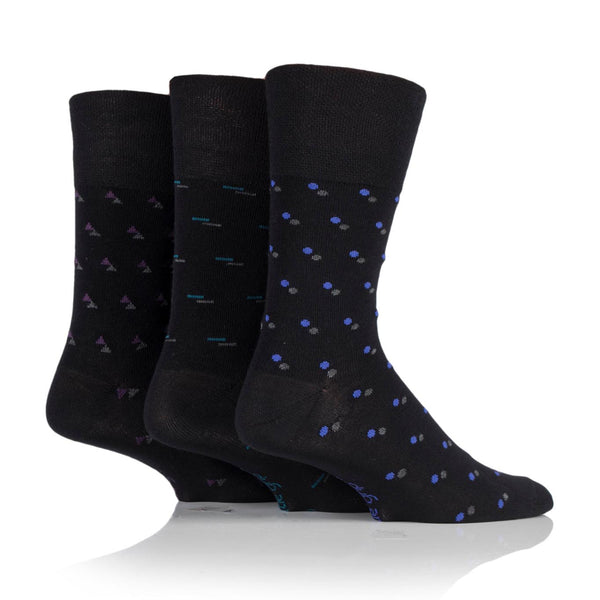 3 Pairs Men's Bamboo Socks - Suit Black