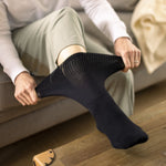 Lade das Bild in den Galerie-Viewer, 3 Paar gepolsterte Diabetikersocken – Schwarz