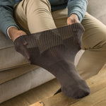 Load image into Gallery viewer, 1 Pair Extra Wide Oedema Socks - Brown
