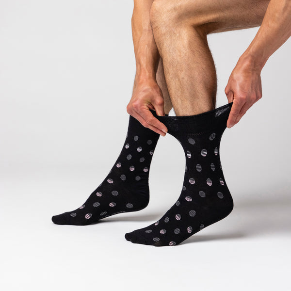 3 Paar Herren-Baumwollsocken - Polka Pop
