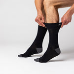 Load image into Gallery viewer, 3 Pairs Men&#39;s Apex Cotton Socks - Black
