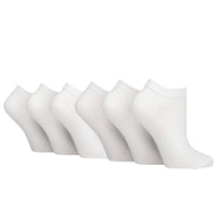 6 Paar Damen-Sneakersocken für Diabetiker - Weiß