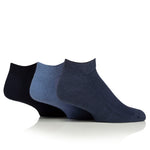 Lade das Bild in den Galerie-Viewer, 3 Paar gepolsterte Diabetiker-Trainersocken – Schwarz

