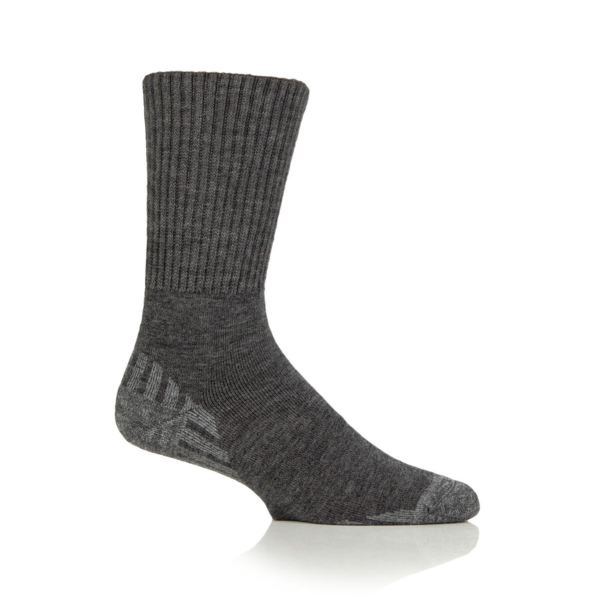 1 Pair Diabetic Walker Wool Boot Socks - Charcoal