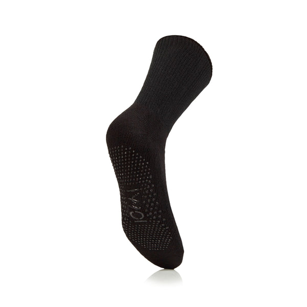 3 Paar Diabetiker-Hausschuhsocken - Schwarz