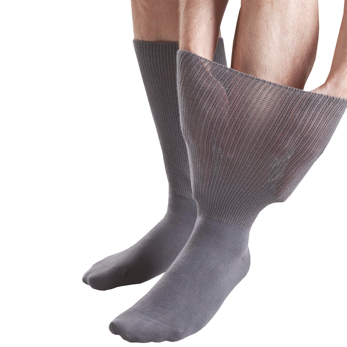 1 Paar extra breite Ödemsocken - Grau