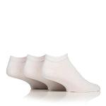 Load image into Gallery viewer, 3 Pairs Men's Diabetic Trainer Socks - White
