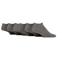 6 Paar Herren-Sneakersocken für Diabetiker - Grau