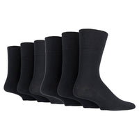 6 Paar Diabetikersocken für Herren - Schwarz