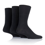 Load image into Gallery viewer, 3 Pairs Men's Diabetic Socks - Black
